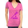Tultex 214 - Ladies' Slim Fit Fine Jersey V-Neck Thumbnail
