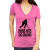 Tultex 214 - Ladies' Slim Fit Fine Jersey V-Neck Thumbnail