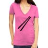 Tultex 214 - Ladies' Slim Fit Fine Jersey V-Neck Thumbnail