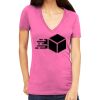 Tultex 214 - Ladies' Slim Fit Fine Jersey V-Neck Thumbnail