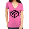Tultex 214 - Ladies' Slim Fit Fine Jersey V-Neck Thumbnail