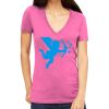 Tultex 214 - Ladies' Slim Fit Fine Jersey V-Neck Thumbnail