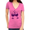Tultex 214 - Ladies' Slim Fit Fine Jersey V-Neck Thumbnail