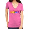 Tultex 214 - Ladies' Slim Fit Fine Jersey V-Neck Thumbnail