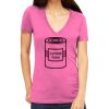 Tultex 214 - Ladies' Slim Fit Fine Jersey V-Neck Thumbnail