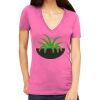 Tultex 214 - Ladies' Slim Fit Fine Jersey V-Neck Thumbnail