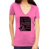 Tultex 214 - Ladies' Slim Fit Fine Jersey V-Neck Thumbnail