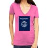 Tultex 214 - Ladies' Slim Fit Fine Jersey V-Neck Thumbnail
