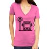 Tultex 214 - Ladies' Slim Fit Fine Jersey V-Neck Thumbnail